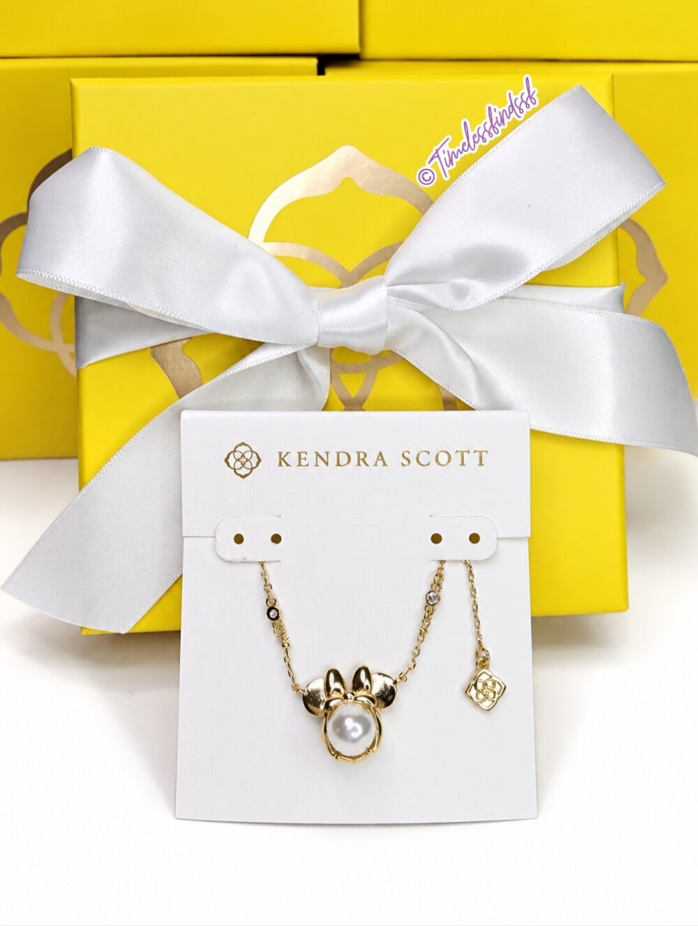 ✨NWT Disney x Kendra Scott Minnie Mouse Pearl Necklace